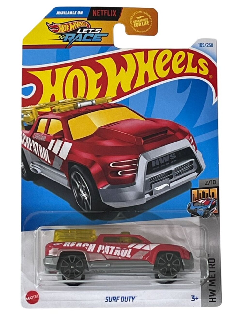 Hot Wheels 2024 Surf Duty HW Metro 2/10 105/250 Red Mainline NOC